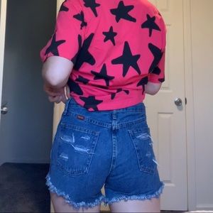 Wrangler Rustlers Cutoff Denim Shorts